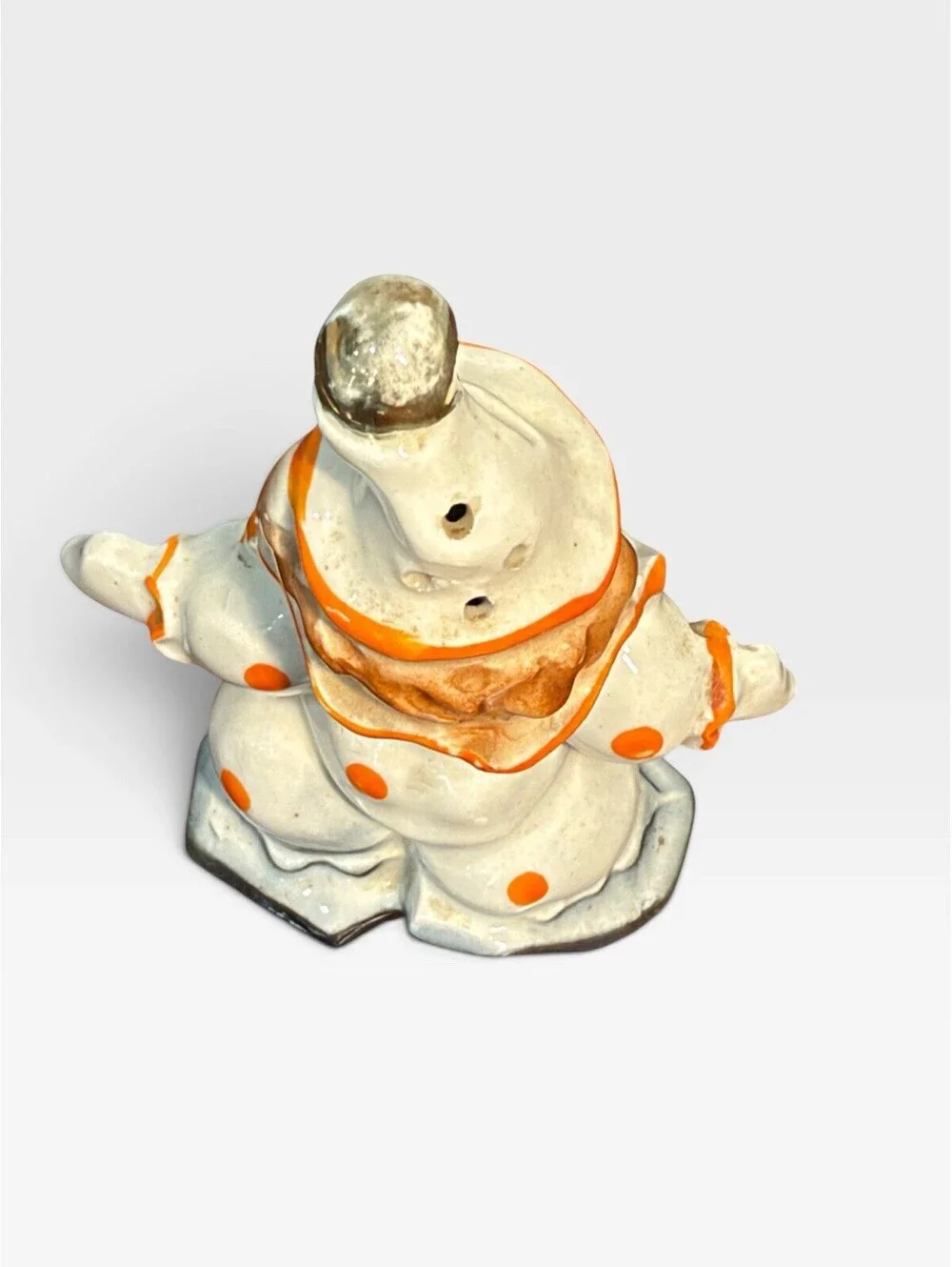 Vintage Ceramic Clown Salt Or Pepper Shaker Trinket Made In Japan